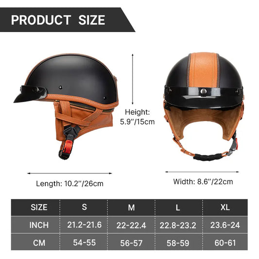 Vintage Half Face Helmet | Half Face & Summer - View 2 | Henderson Shop