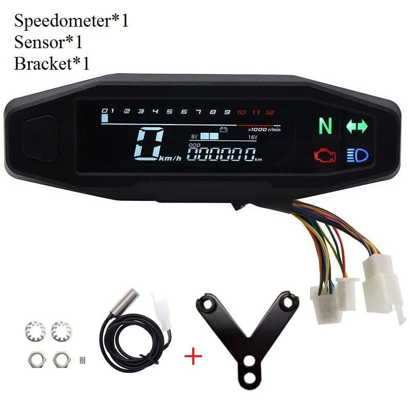 Digital Motorcycle Speedometer - View 19 | Henderson Shop