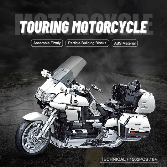 Hendersonshop Gold Wing Touring Motorcycle Technical Model Building Blocks MOC