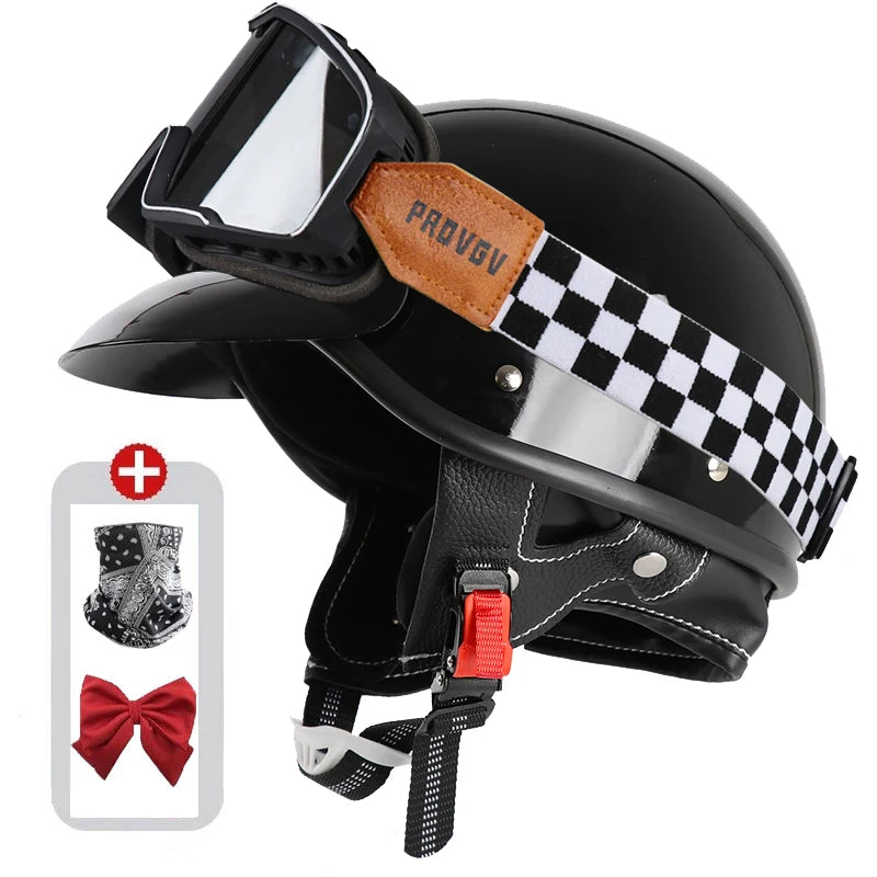 Vintage Half Face Helmet | Bluetooth - View 26 | Henderson Shop