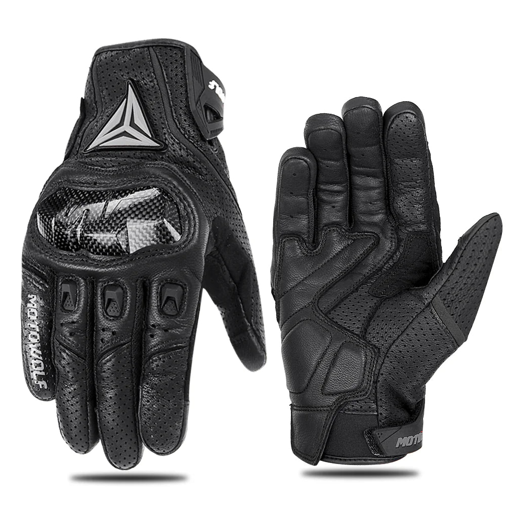 Leather Motorcycle Gloves | Waterproof & Leather - View 17 | Henderson Shop