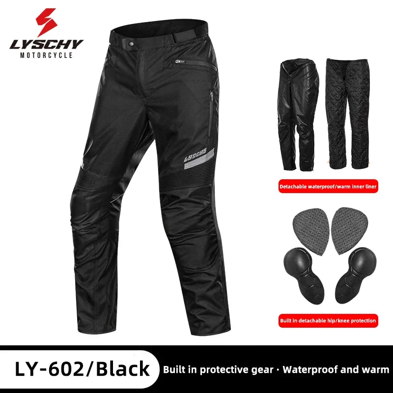 Hendersonshop LYSCHY Motocross Jacket Pants Autumn Winter Waterproof Warm Motorcycle Riding