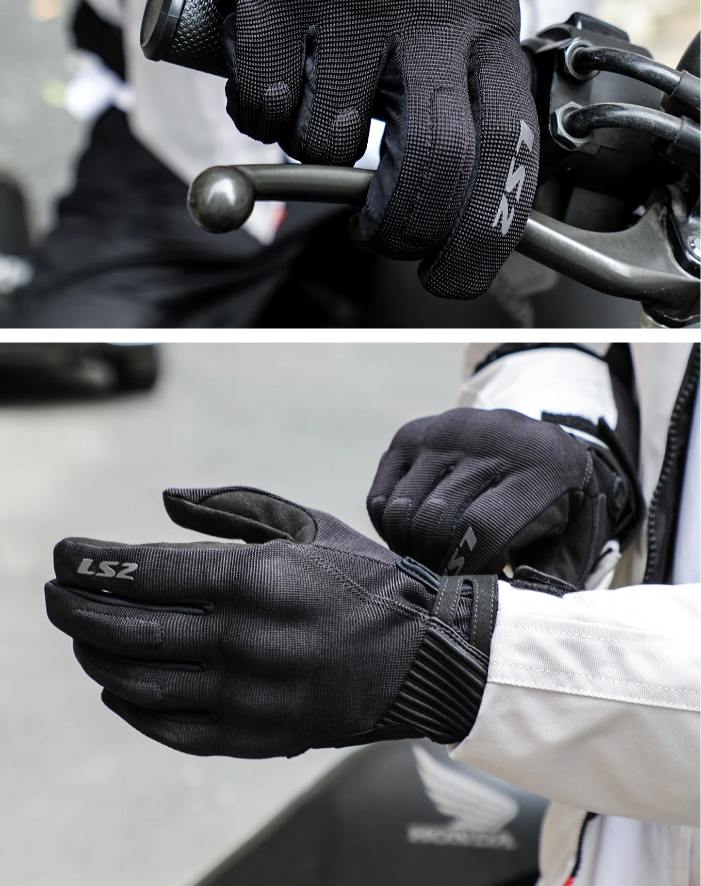 Hendersonshop LS2 MG039 Motocycle Gloves For Men for Summer Breathable