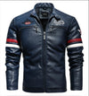 Motorcycle Jacket Leather Men's Brand Moto Leather Jacket Coat Men Handsome W... | Henderson Shop