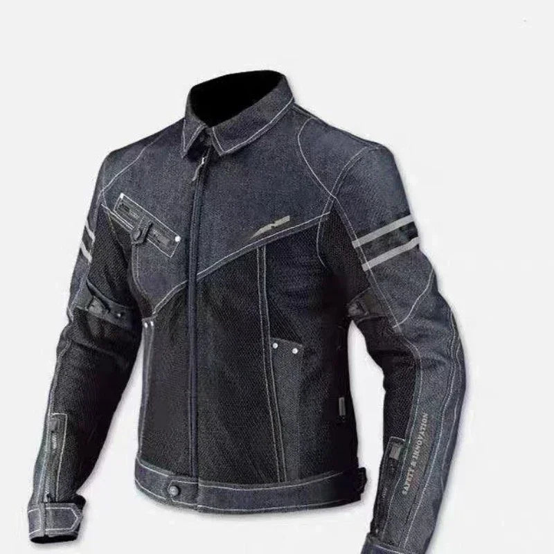 KOMINE JK006 Jacket Spring Breathable Denim Mesh Racing Ride High-performance... | Henderson Shop