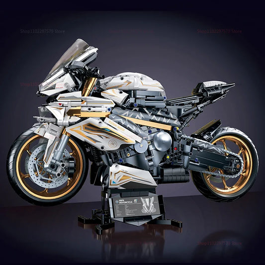 2000PCS+ Tech 1:5 Motorcycle Building Blocks Set for Adult Racing Motorcycle ... | Henderson Shop