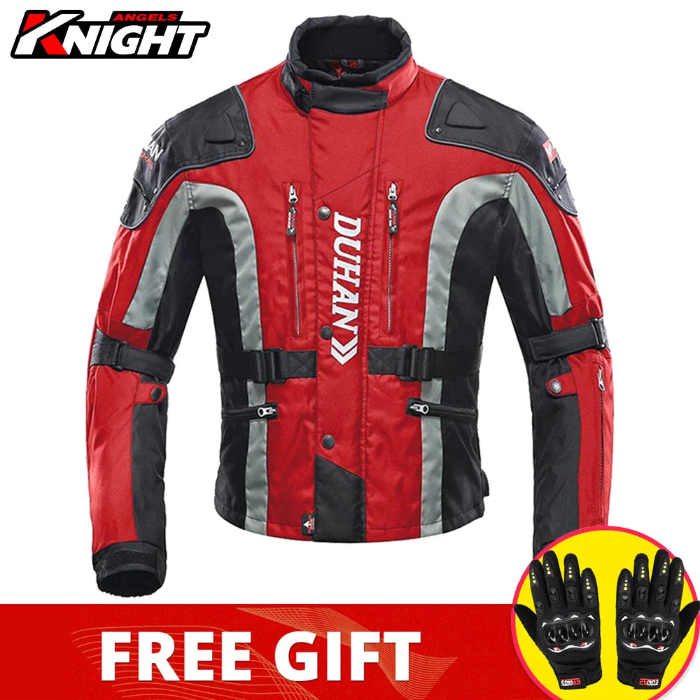 Hendersonshop DUHAN Motorcycle Jacket Pants Suit Waterproof Racing Jacket Protective Motocross