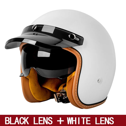 Vintage Half Face Helmet | Winter - View 2 | Henderson Shop
