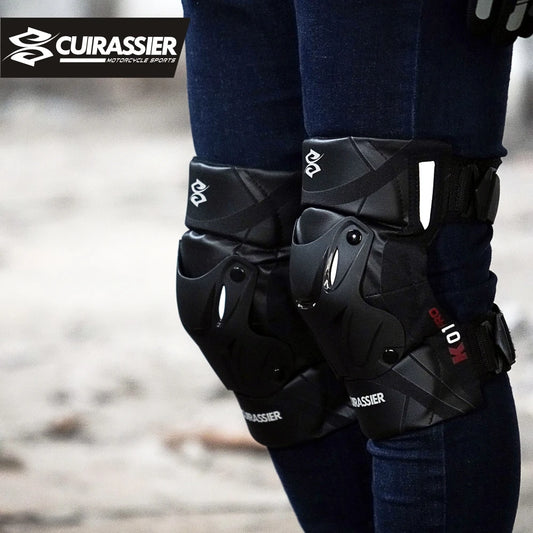 Cuirassier Motorcycle Knee Guards | Reflective - View 2 | Henderson Shop