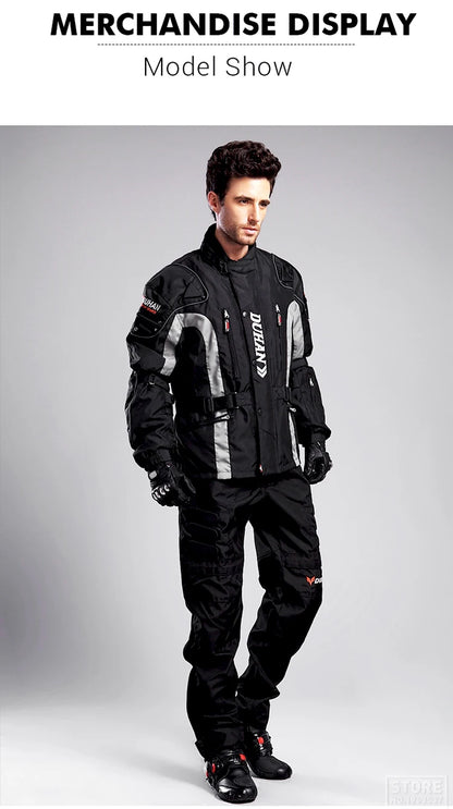 Hendersonshop Motorcycle Jacket Windproof Motocross Jackets Motorcycle Pants Wear-resistant Chaqueta Moto