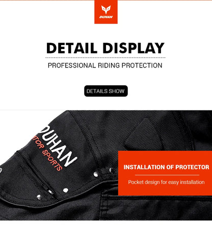 Hendersonshop Motorcycle Jacket Windproof Motocross Jackets Motorcycle Pants Wear-resistant Chaqueta Moto