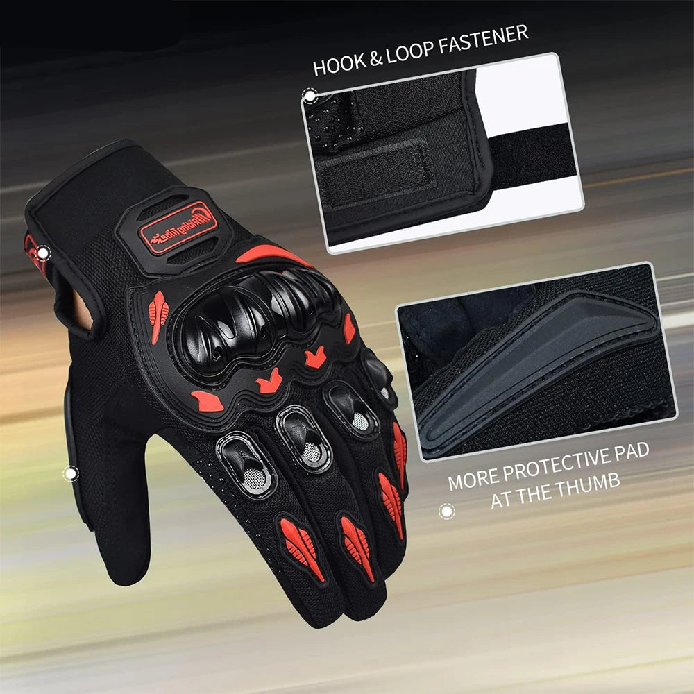 Road Racing Cycling Climbing Motocross Breathable Full Finger Touch Screen Mo... | Henderson Shop
