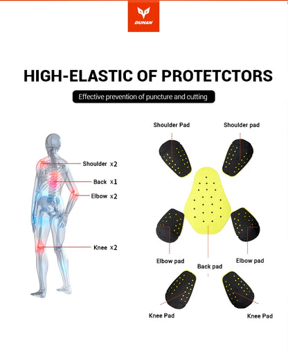 Hendersonshop Motorcycle Jacket Windproof Motocross Jackets Motorcycle Pants Wear-resistant Chaqueta Moto