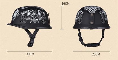 Vintage Half Face Helmet | Half Face & Leather - View 8 | Henderson Shop