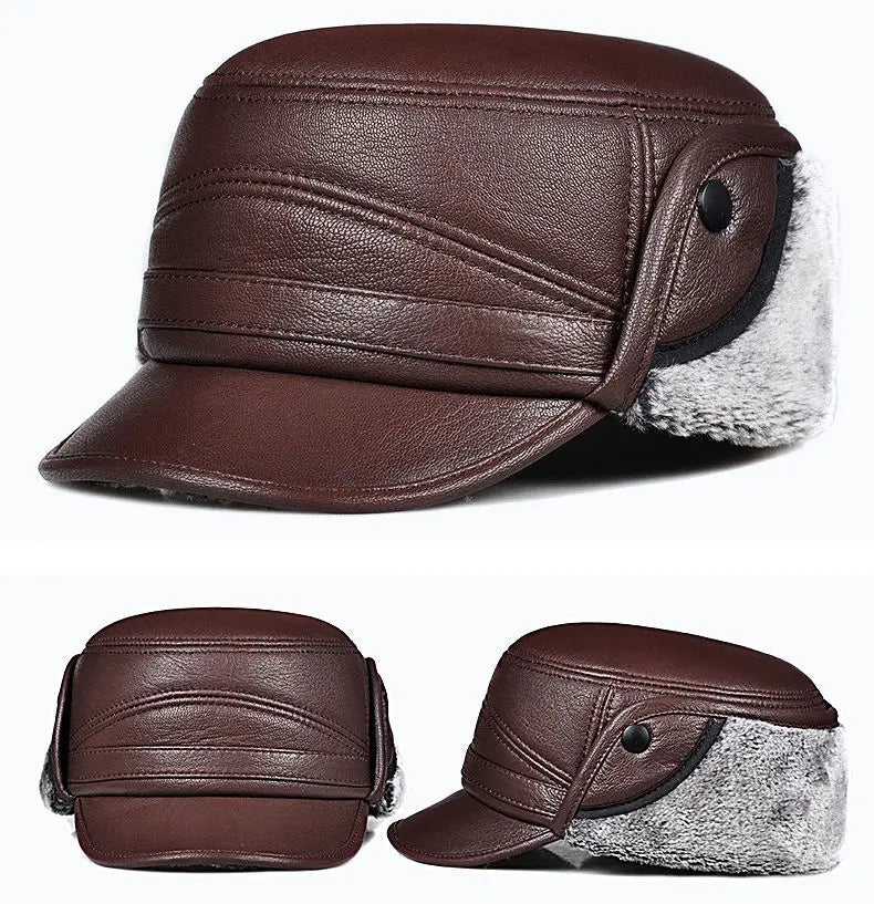 Motorcycle Cap | Leather & Winter - View 18 | Henderson Shop