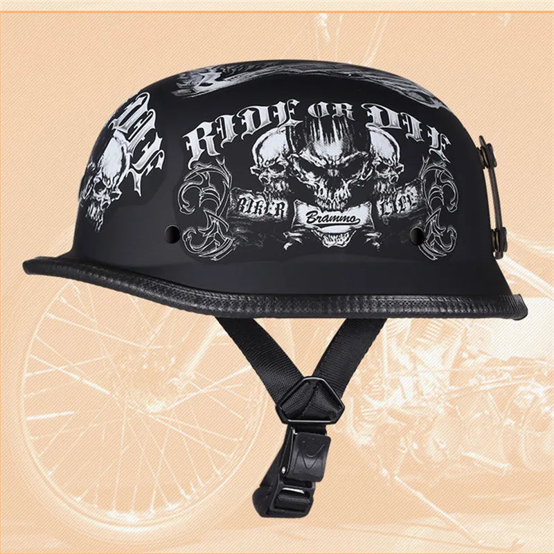 Vintage Half Face Helmet | Half Face & Leather - View 11 | Henderson Shop
