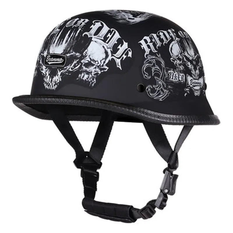 Vintage Half Face Helmet | Half Face & Leather - View 4 | Henderson Shop