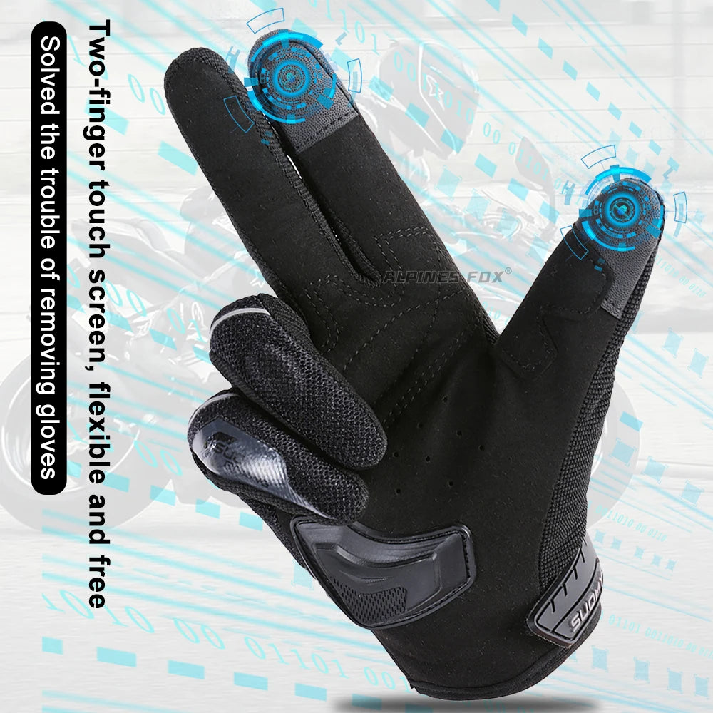 SUOMY Summer Motorcycle Cycling Gloves Touch Screen Motobike Riding Gloves TP... | Henderson Shop