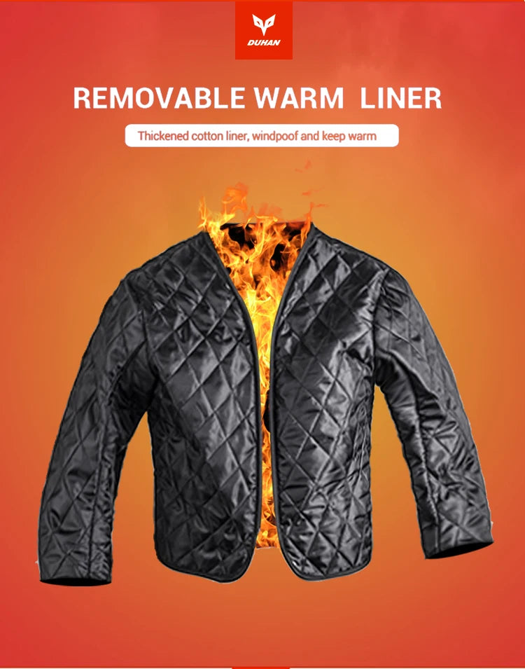 Hendersonshop Motorcycle Jacket Windproof Motocross Jackets Motorcycle Pants Wear-resistant Chaqueta Moto