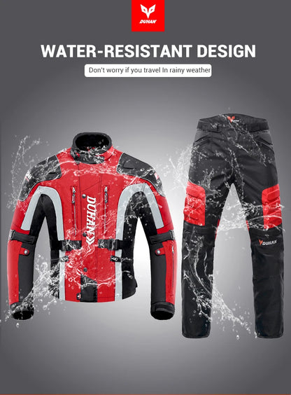 Hendersonshop Motorcycle Jacket Windproof Motocross Jackets Motorcycle Pants Wear-resistant Chaqueta Moto