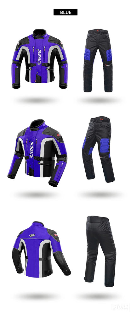 Hendersonshop Motorcycle Jacket Windproof Motocross Jackets Motorcycle Pants Wear-resistant Chaqueta Moto