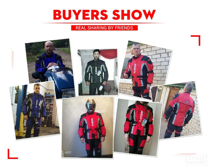 Hendersonshop Motorcycle Jacket Windproof Motocross Jackets Motorcycle Pants Wear-resistant Chaqueta Moto