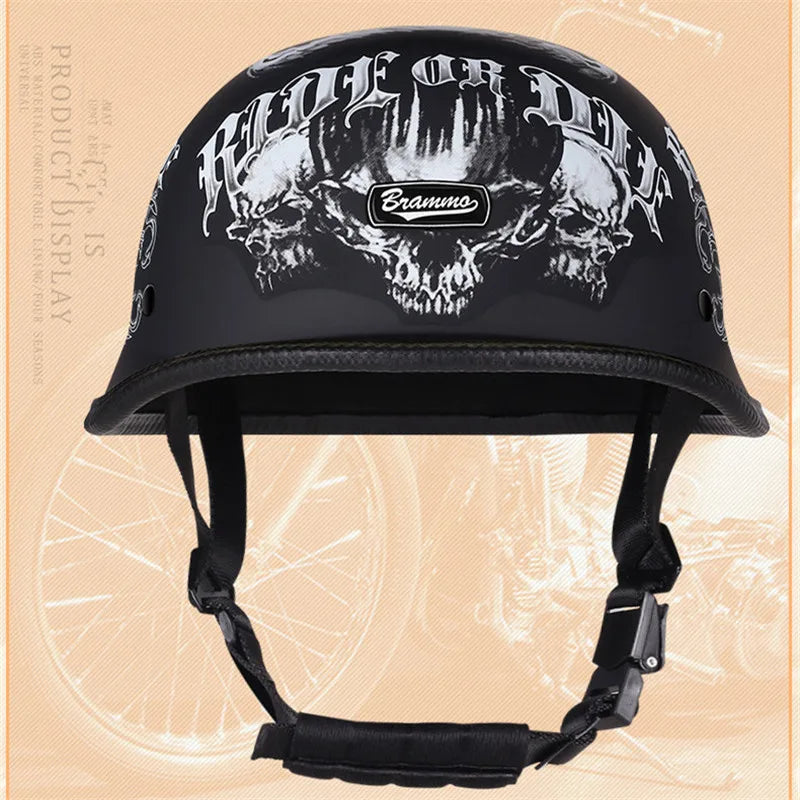 Vintage Half Face Helmet | Half Face & Leather - View 9 | Henderson Shop