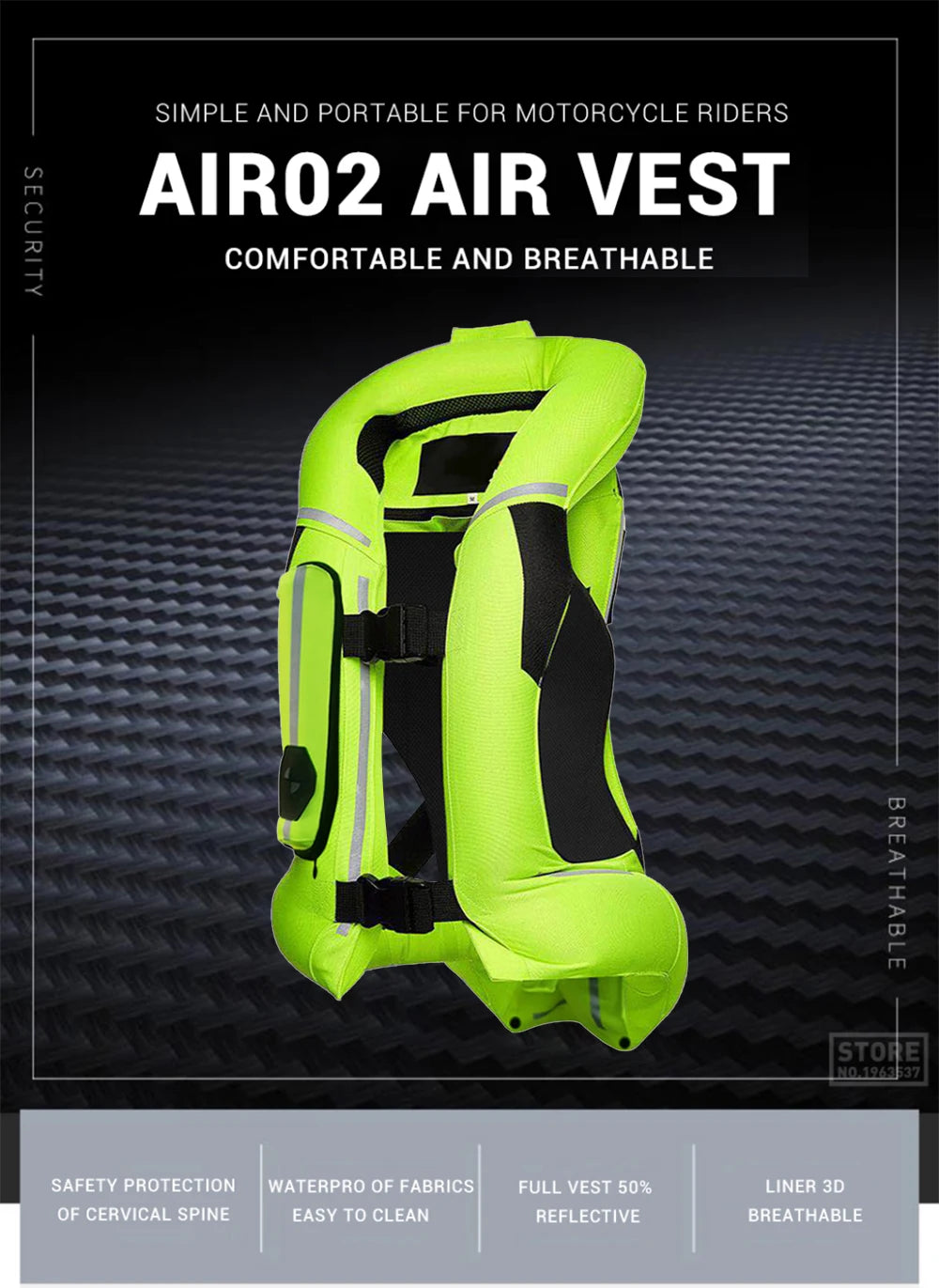 Motorcycle Riding Jacket | Reflective - View 5 | Henderson Shop