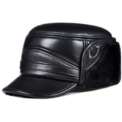 Motorcycle Cap | Leather & Winter - View 8 | Henderson Shop