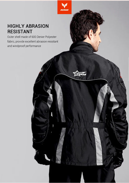 Hendersonshop Motorcycle Jacket Windproof Motocross Jackets Motorcycle Pants Wear-resistant Chaqueta Moto
