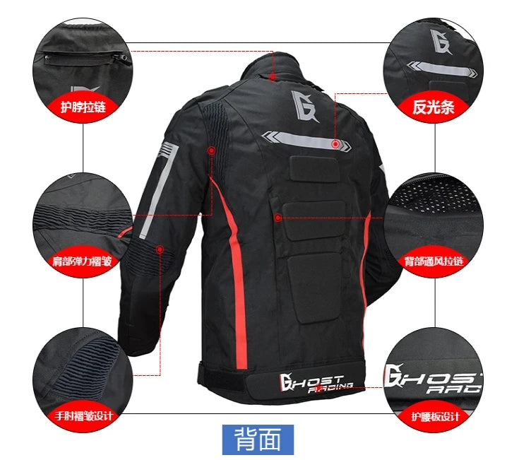 GHOST RACING motorcycle riding jacket pants rider racing motorcycle pants fall wind warm winter pants
