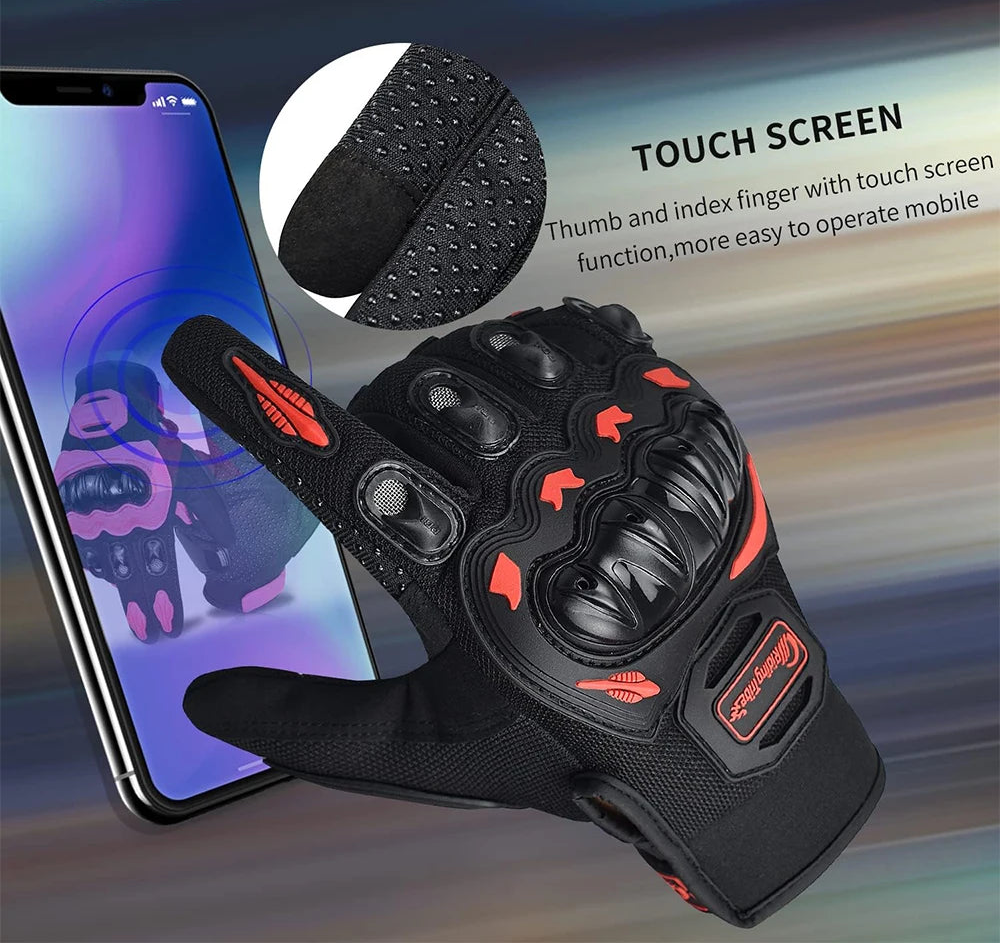 Road Racing Cycling Climbing Motocross Breathable Full Finger Touch Screen Mo... | Henderson Shop