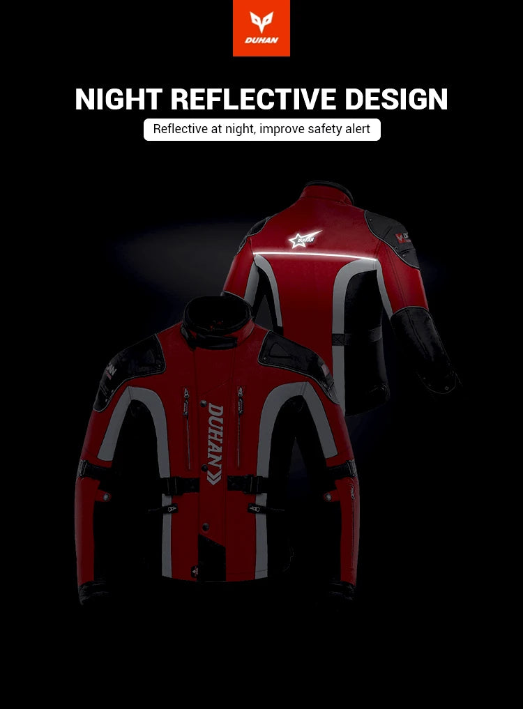 Hendersonshop Motorcycle Jacket Windproof Motocross Jackets Motorcycle Pants Wear-resistant Chaqueta Moto