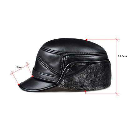 Motorcycle Cap | Leather & Winter - View 7 | Henderson Shop