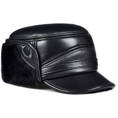 Motorcycle Cap | Leather & Winter - View 9 | Henderson Shop