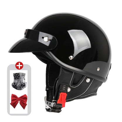 Vintage Half Face Helmet | Bluetooth - View 22 | Henderson Shop