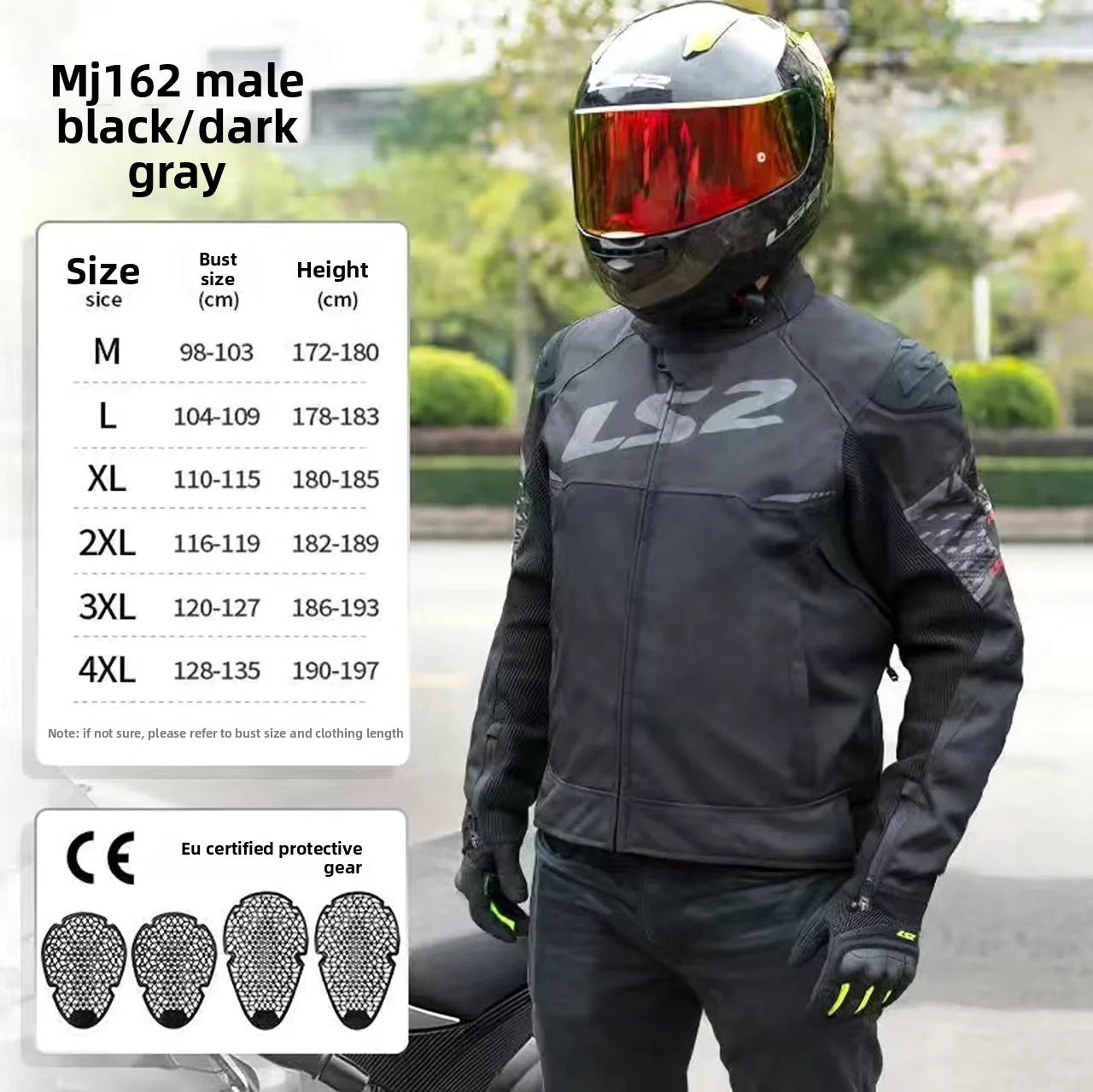Hendersonshop LS2 Original APEX Motorcycle Jacket Autumn Winter Waterproof Windproof Warm