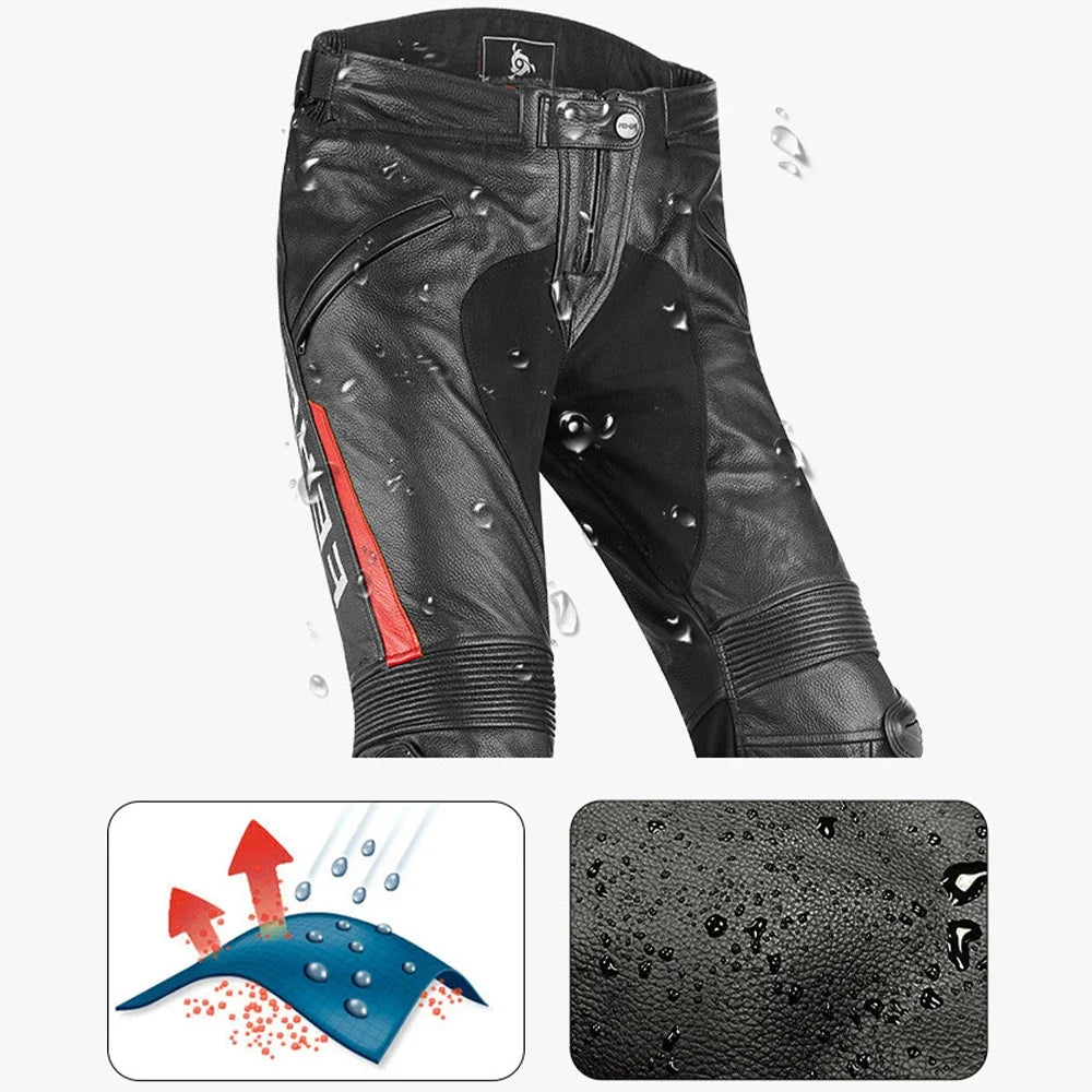 Motorcycle Riding Pants | Waterproof & Leather - View 3 | Henderson Shop