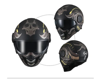 Hendersonshop Full Face Open Face Motorcycle Helmet Motorbike Street Bike Helmets