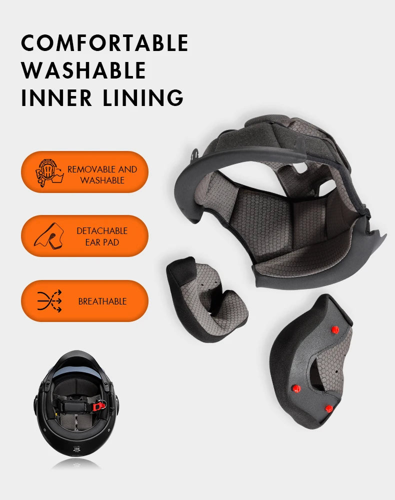 Modular Full Face Helmet | DOT Certified & ECE Certified - View 11 | Henderson Shop