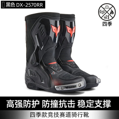 DUHAN New Motorcycle Boots Wear Resistant And Anti Fall Motorcycle Riding Boots Men Motocross Racing Boots