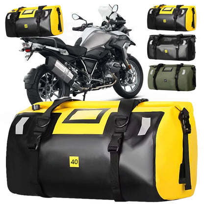 Universal Scooter Back Seat Bag Waterproof Motorcycle Tail Bag Motorbike Travel Cycling Riding Sport Luggage Pack
