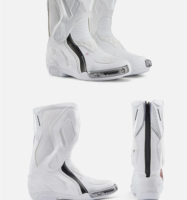 DUHAN New Motorcycle Boots Wear Resistant And Anti Fall Motorcycle Riding Boots Men Motocross Racing Boots