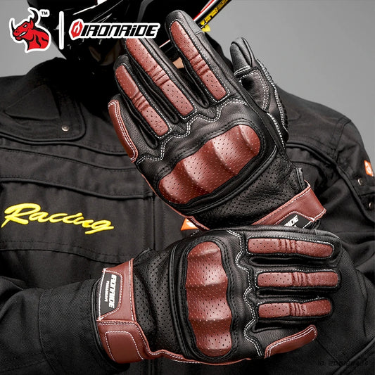 Leather Motorcycle Gloves | Leather & Summer | Henderson Shop