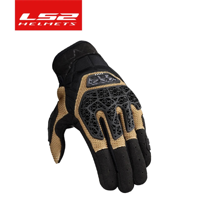 Hendersonshop LS2 motorcycle MG035 endurance gloves, breathable motorcycle protection, anti fall