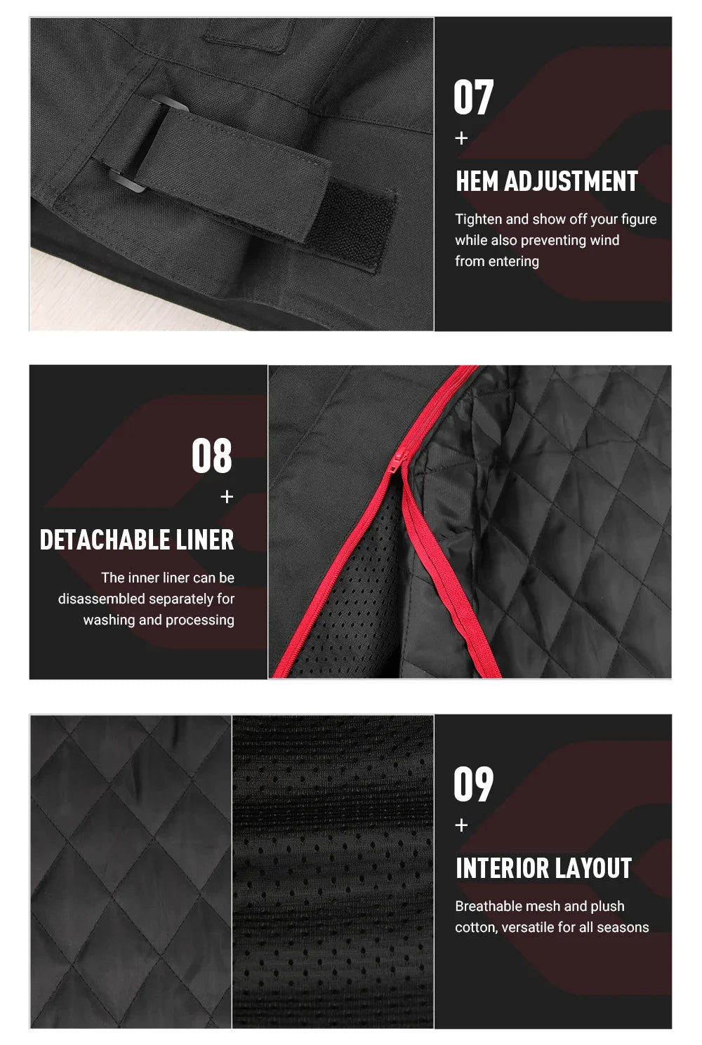 New Motorcycle Jacket Men's Motocross Jacket Motorcycle Protector Pants Moto ... | Henderson Shop