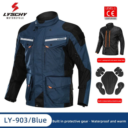 Hendersonshop LYSCHY Motocross Jacket Pants Autumn Winter Waterproof Warm Motorcycle Riding