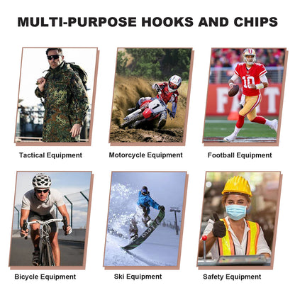 Motorcycle Helmet Holder, Wall-Mounted Rack With 4 Glove Chips & Hooks, Bike Helmets Storage Organizer For Helmets Gear Clothes