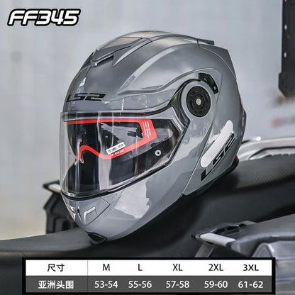 Hendersonshop Original LS2 FF345 Motorcycle Helmet Flip Up Full Face Casque