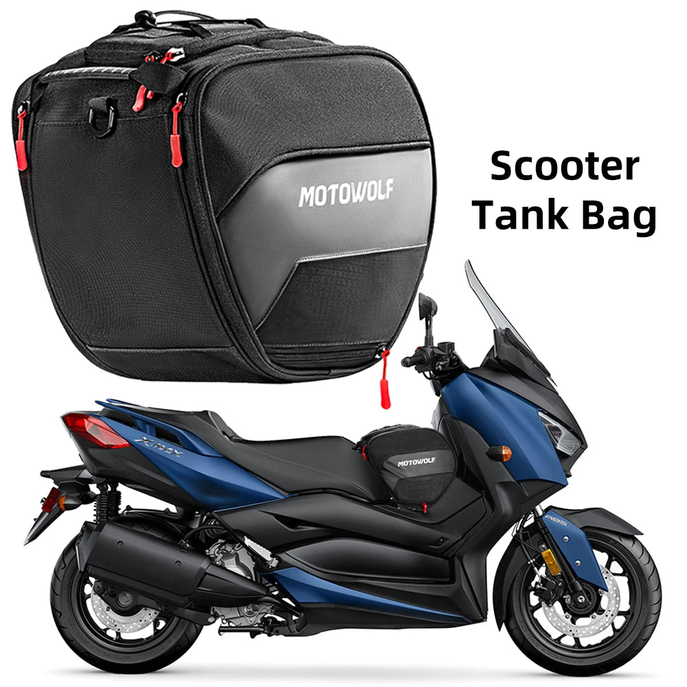 Scooter Tunnel Bag EVA Hard Shell Motorcycle Fuel Tank Bag Pedal Saddle Bag for Yamaha XMAX 125 250 300 400 NMAX 125 155 160